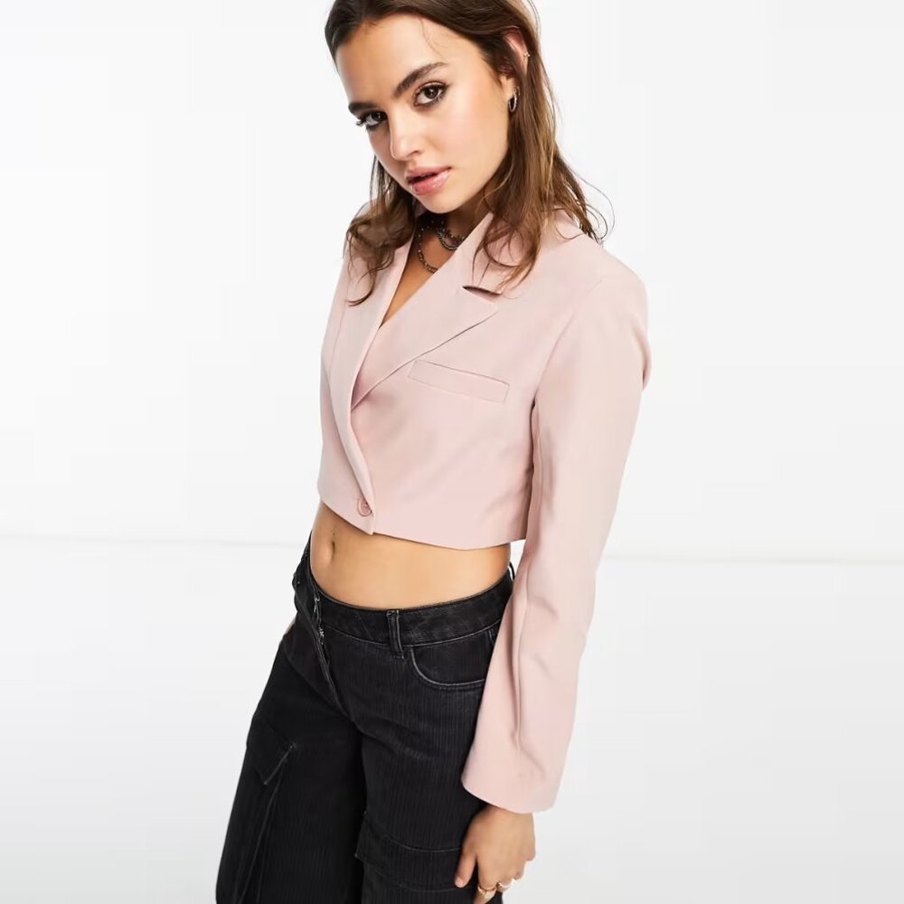 Matching Set! ASOS Wrap Utility Skirt Suit in Pink (NWT)